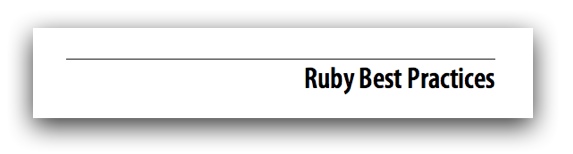 Ruby Best Practices